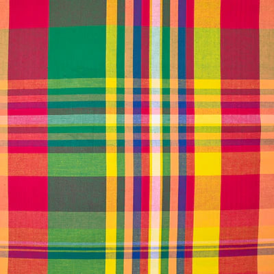 Coupon Tissu Madras Jardin Créole – 3 m x 140 cm – 100% coton