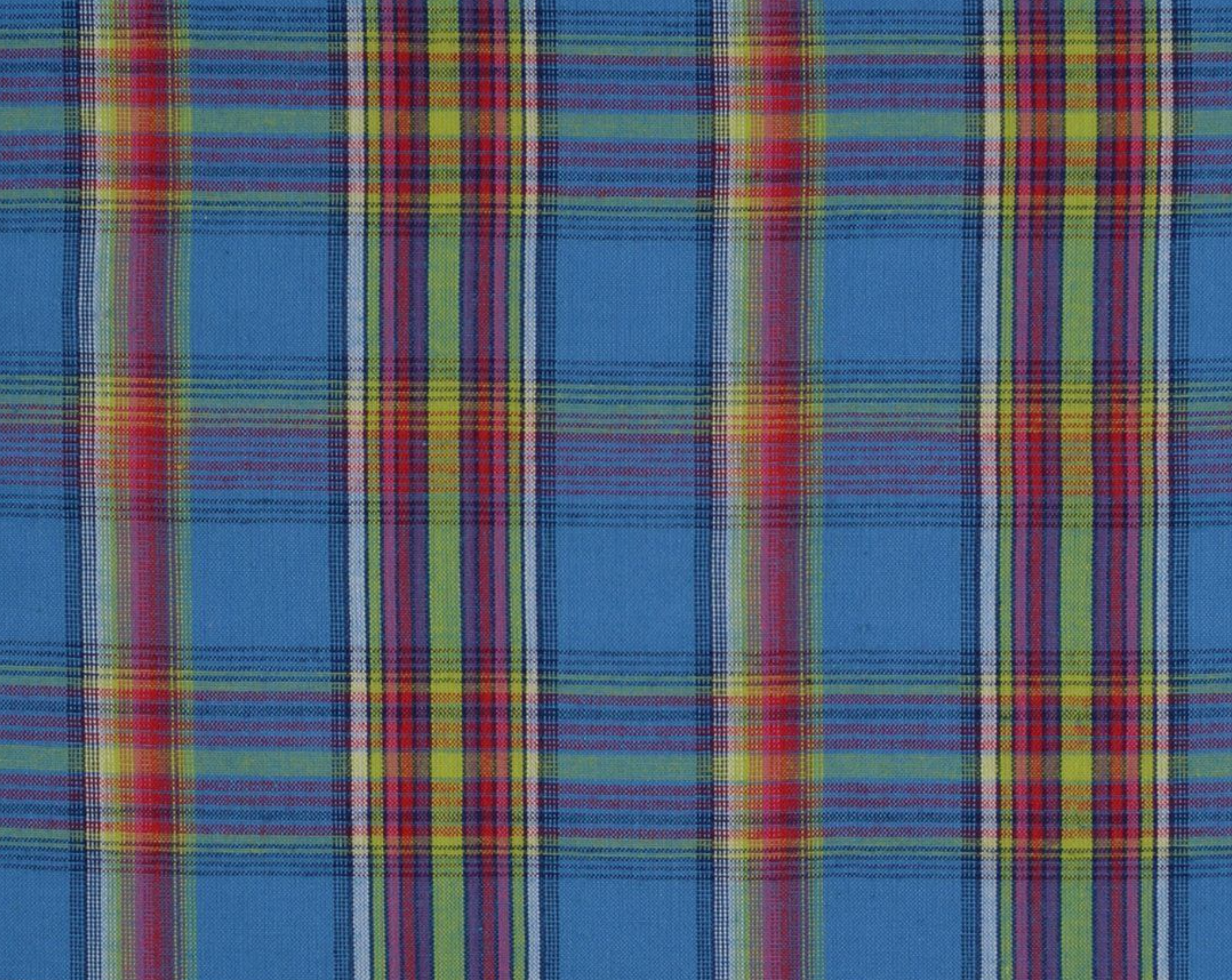 Tissu Madras Bleu Caraïbe – 100% coton