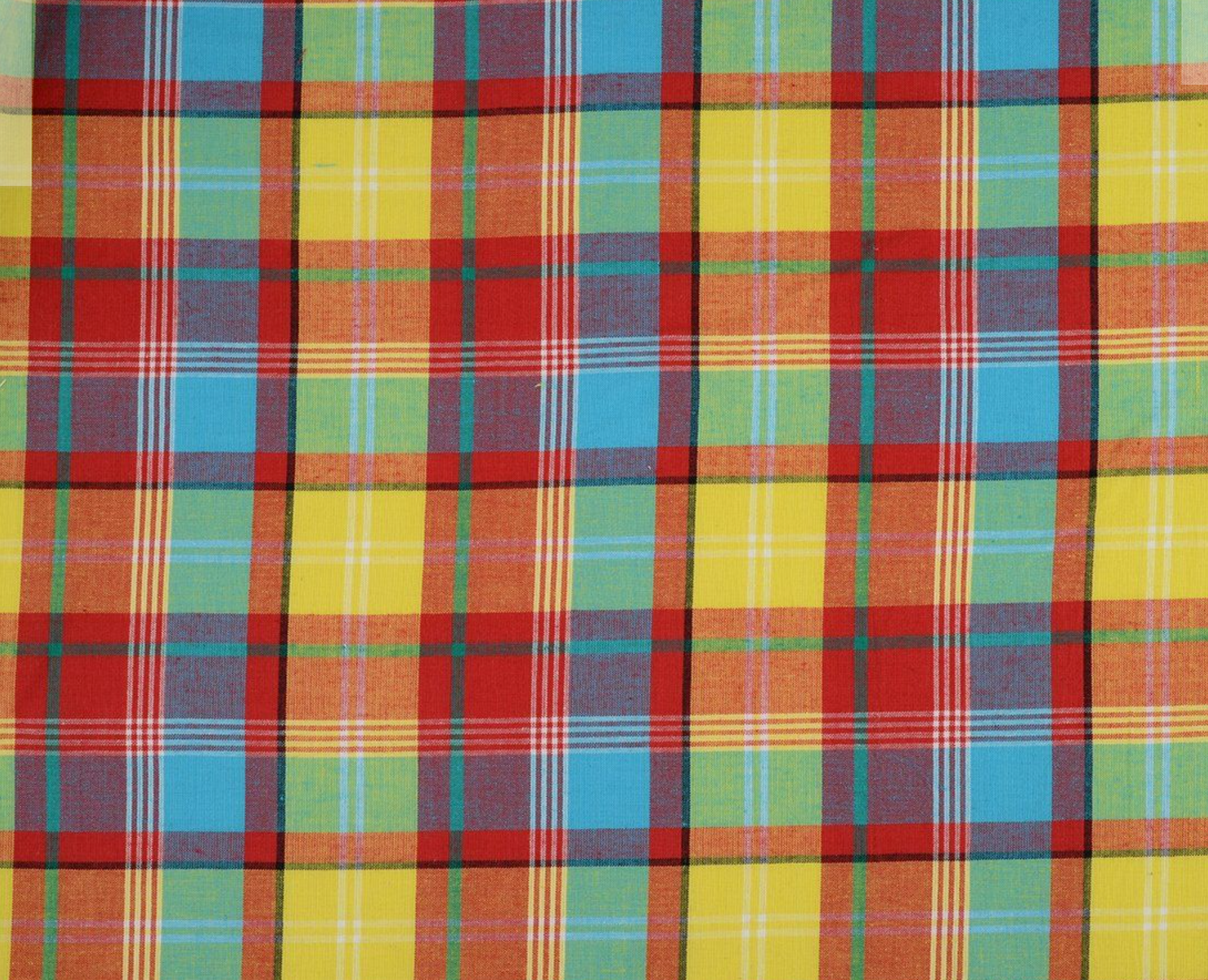 Tissu Madras Soleil des Îles – 100% coton