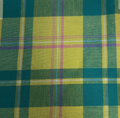 Tissu Madras Émeraude Créole – 100% coton