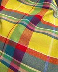 Tissu Madras Soleil Lagon – 100% coton-par 50 cm