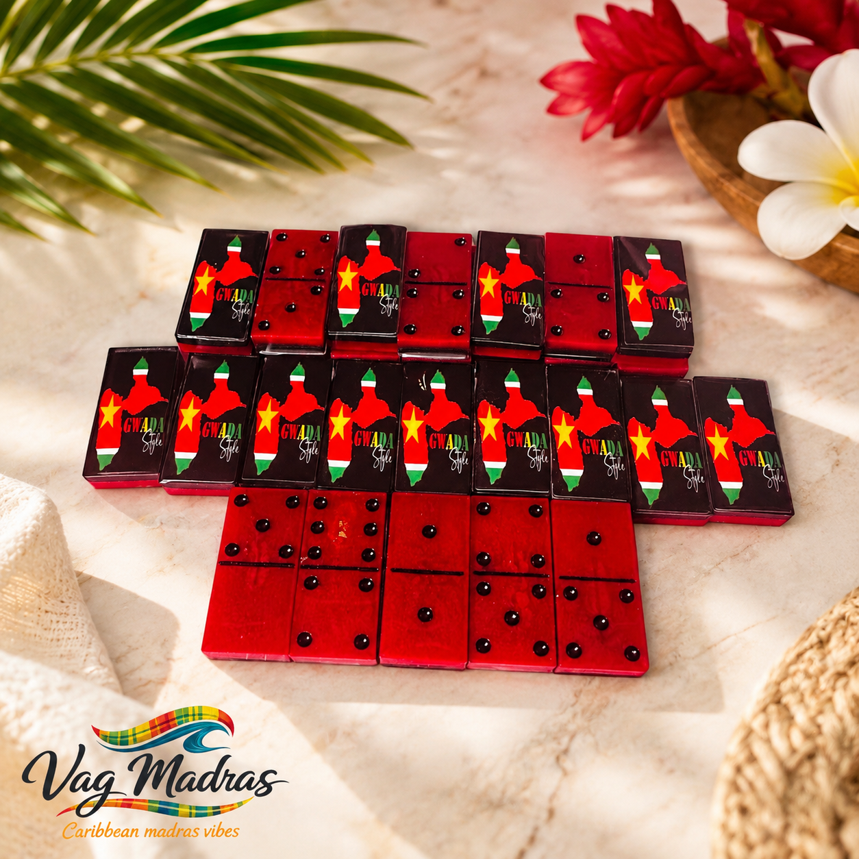 Jeu de dominos en résine – Gwada Style