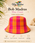 Bob madras Rose Créole – fait main