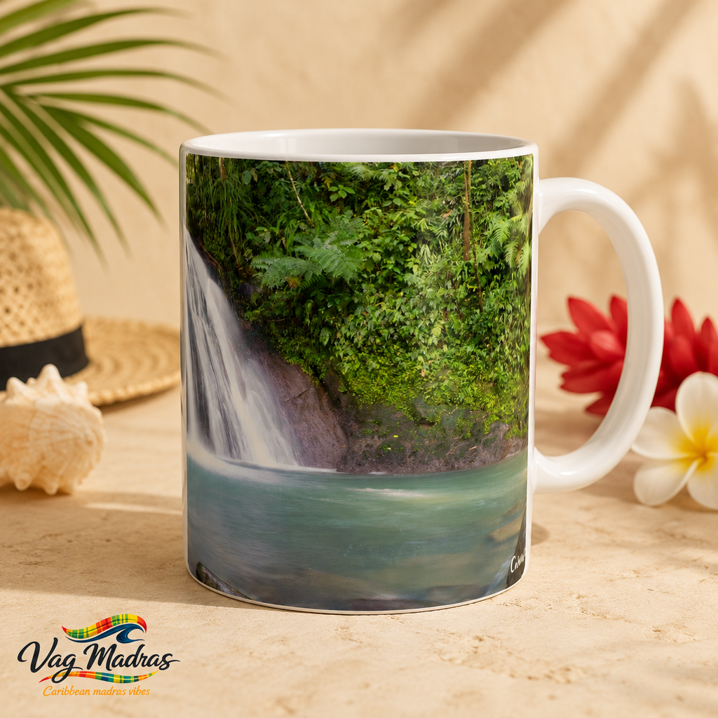 Mug Cascade aux Écrevisses – Évasion Naturelle de la Guadeloupe