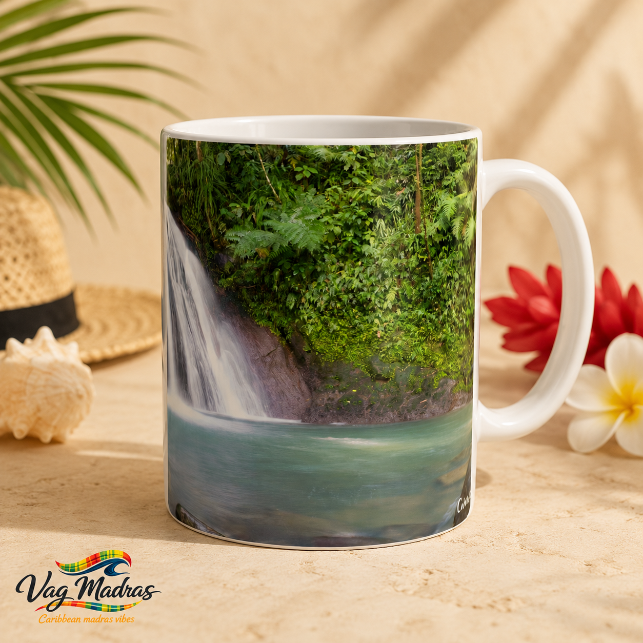 Mug Cascade aux Écrevisses – Évasion Naturelle de la Guadeloupe
