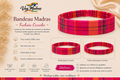 Bandeau Madras Fuchsia Caraïbe – fait main