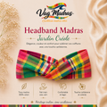 Headband Madras Jardin Créole – fait main