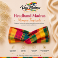 Headband Madras Mangue Tropicale – fait main