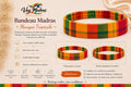 Bandeau Madras Mangue Tropicale – fait main