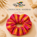 Chouchou Madras Rose Créole – fait main