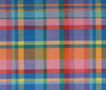 Tissu Madras Feu Créole