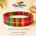Bandeau Madras Jardin Créole – fait main