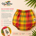 Bloomer bébé madras Jaune Soleil – fait main