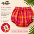 Bloomer bébé bleu rose créole – fait main